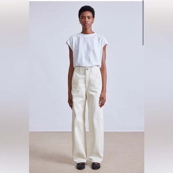 Apiece Apart Denim - NWT Apiece Apart Meridian Jean in Ecru 100% Organic Cotton